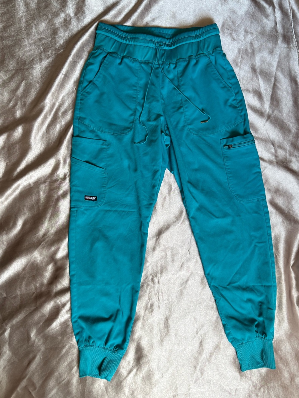 Grey's Anatomy Teal Jogger Scrub Pant Size Small
